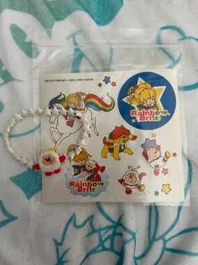 Rainbow Brite bracelet and sticker set NWT